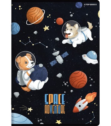 5x ZESZYT TOP 2000 A5 16 KARTEK SPACE ADVENTURE KRATKA KAŻDY INNYY