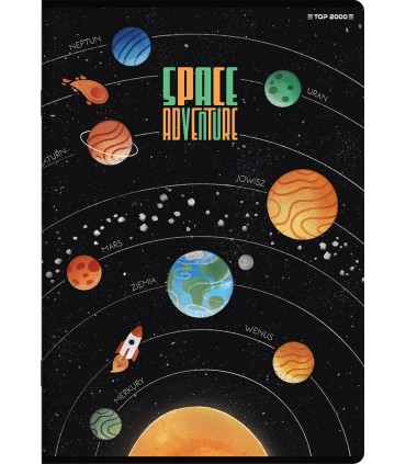5x ZESZYT TOP 2000 A5 16 KARTEK SPACE ADVENTURE KRATKA KAŻDY INNYY