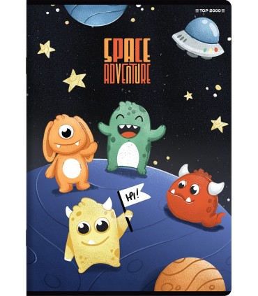 5x ZESZYT TOP 2000 A5 16 KARTEK SPACE ADVENTURE KRATKA KAŻDY INNYY