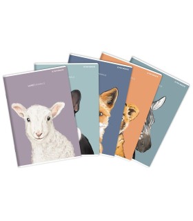 5x ZESZYT TOP 2000 A5 32 KARTKI SWEET ANIMALS KRATKA KAŻDY INNY