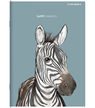 5x ZESZYT TOP 2000 A5 32 KARTKI SWEET ANIMALS KRATKA KAŻDY INNY