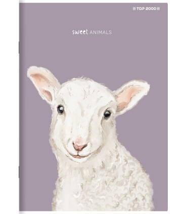 5x ZESZYT TOP 2000 A5 32 KARTKI SWEET ANIMALS KRATKA KAŻDY INNY