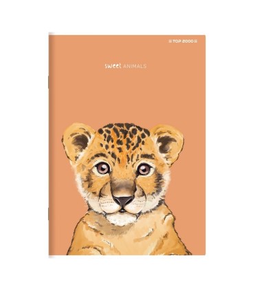 5x ZESZYT TOP 2000 A5 32 KARTKI SWEET ANIMALS KRATKA KAŻDY INNY