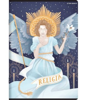 ZESZYT DO RELIGII Anioł TOP 2000 A5 60 KARTEK 120 STRON KRATKA Z MARGINESEM