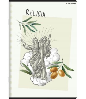 ZESZYT DO RELIGII wniebowstąpienie  TOP 2000 A5 60 KARTEK 120 STRON KRATKA Z MARGINESEM