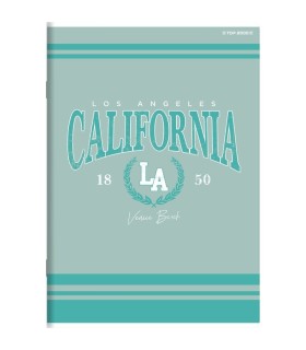 ZESZYT TOP 2000 A4 60 KARTEK KRATKA + MARGINES, miękka okładka, California