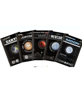 5 X ZESZYT TOP 2000 A5, 80 KARTEK 160 STRON KRATKA Z MARGINESEM, PLANETY