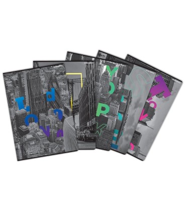 5x ZESZYT TOP 2000 A5 60 KARTEK CITY LINIA Z MARGINESEM KAŻDY INNY