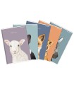 5x ZESZYT TOP 2000 A5 16 KARTEK SWEET ANIMALS GŁADKI KAŻDY INNY