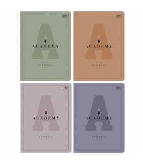 4X ZESZYT A5, 60 KARTEK, KRATKA Z MARGINESEM, INTERDRUK ACADEMY