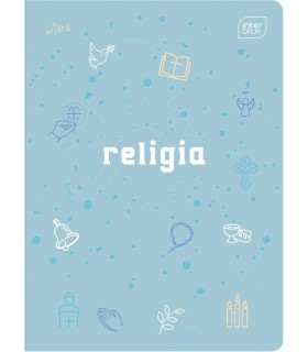 ZESZYT A5 DO RELIGII, 60 KARTEK, KRATKA, PRZYDATNE ŚCIĄGI