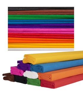 Happy Color bibuła marszczona 10 kolorów 25x200 cm do prac plastycznych i dekoracji
