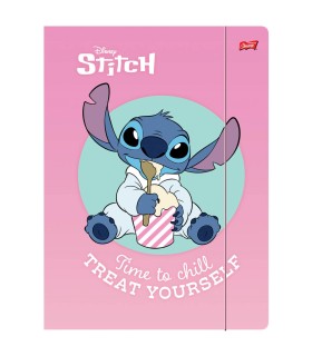 Teczka z gumką A4 tekturowa Unipap St-Majewski STITCH
