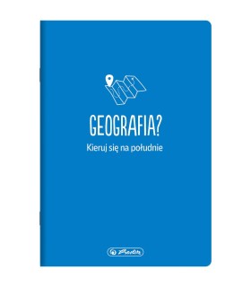 ZESZYT A5 DO GEOGRAFII, 60 KARTEK, KRATKA, HERLITZ
