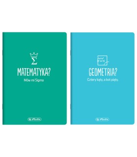 KOMLET DWÓCH ZESZYTÓW A5 DO MATEMATYKI I GEOMETRII, HERLITZ
