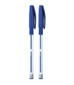 2x długopis kulkowy żelowo-olejowy Easy One Color 0,7 mm Interdruk – niebieski