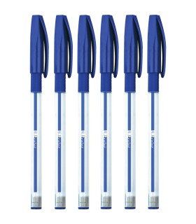 3x długopis kulkowy żelowo-olejowy Easy One Color 0,7 mm Interdruk – niebieski