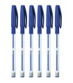 6x długopis kulkowy żelowo-olejowy Easy One Color 0,7 mm Interdruk – niebieski