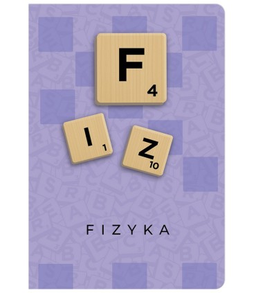 ZESZYT A5 FIZYKA, 60 KARTEK, KRATKA, SCRUBLE, ŚCIĄGA BENIAMIN / REXUS