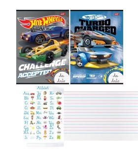 2 X ZESZYT A4 32 KARTKI DO NAUKI PISANIA DLA CHŁOPCA HOT WHEELS UNIPAP