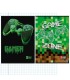 2 X ZESZYT A4 32 KARTKI W KRATKĘ DLA CHŁOPCA, GAMING GAME ZONE, ST.RIGHT